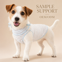 Gilet en dentelle professionnel pour chien B2B, vêtements pour animaux de compagnie en tricot ajouré doux et respirant avec logo personnalisable, livraison rapide en 7 jours