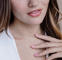 Vente en gros Colliers de mode de luxe légers européens et américains Chaînes de clavicule rondes transfrontalières Bijoux en acier inoxydable