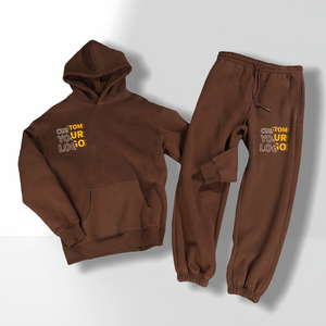 Venta caliente Chándal personalizado Conjunto de Sudadera con capucha de gran tamaño Logotipo estampado en blanco Tallas grandes Sudadera con capucha para hombre 100% Algodón Peso pesado para hombres - Product Image 3