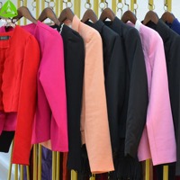 Blazer Gracer de Segunda Mano, Moda Coreana, Paquete de Ropa de Verano de Poliéster/Algodón para Mujer