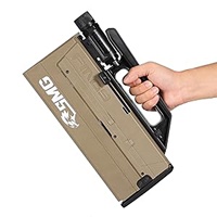 NOUVEAU FMG9 Pistolet Mitrailleur Pliant à Balles Souples, Lanceur de Balles en Mousse en Plastique, Effet Vibrant, Jouet Électronique d'Extérieur