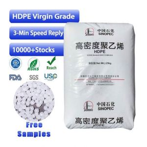 เม็ดพลาสติก HDPE 7000F เวอร์จิ้น โพลีเอทิลีนความหนาแน่นสูง เกรดสำหรับฟิล์มขึ้นรูปด้วยวิธีเป่าลม วัตถุดิบพลาสติกไหลง่าย - Product Image 1
