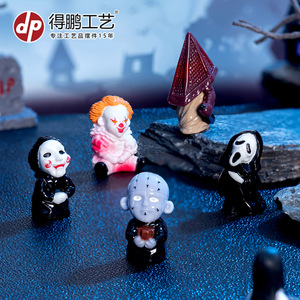 Figuras de Resina de Películas de Terror, Mini Esculturas para Decoración de Escritorio de Halloween - Product Image 2