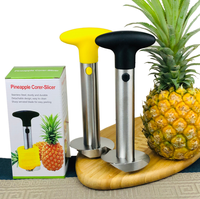 Mixwares Draadloze RVS Ananas Snijder Fruit Kernverwijderaar Mes Cutter voor Fruit Rasp Type Gereedschap