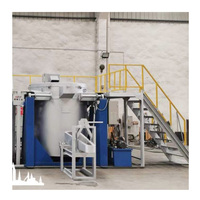 Économie d'énergie de propane de LPG four rotatoire de fonte d'aluminium de 15 tonnes 3 tonnes