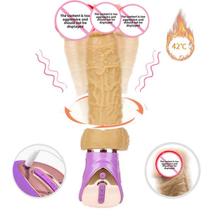 Prodotti per adulti Sexy femminile in Silicone artificiale Dildo vibratore riscaldamento bastoncino di massaggio liquido Dildo per adulti - Product Image 5