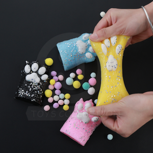 Taba Squeeze Kawaii Tamanho Longo gato Pata Squishy Brinquedo Popular Stress Relief Descompressão para Crianças - Product Image 4