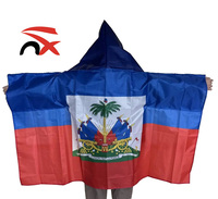 Drapeau national en polyester 90x150cm, best-seller, pour le sport, les jeux et la décoration (Haïti, Canada, Espagne)