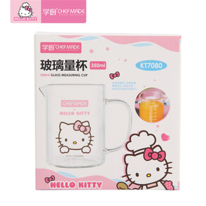 CHEFMADE Outil de Cuisine Petit 350ml Transparent Haute Tasse à Mesurer <span class=keywords><strong>En</strong></span> <span class=keywords><strong>Verre</strong></span> Borosilicate Avec Mesure - Product Image 6