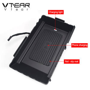 Keysion-chargeur sans fil pour voiture, 10W, support de chargement rapide sans fil, pour Skoda kodiiq, accessoires d'intérieur, Modification, 2020-2017 - Product Image 4