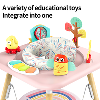 Chaise sauteuse pour bébé en gros, centre d'activités convertible et sauteuse évolutive, transat bébé avec jouets interactifs pour tout-petit