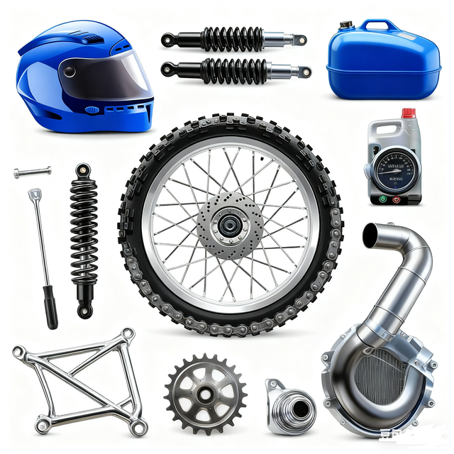 OEM Customized High Quality Wholesale High Quality Two Wheeler Spare Parts Motorcycle Various Accessories