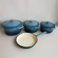 Ensemble d'ustensiles de cuisine en émail personnalisable, poêle, crêpière et poêle à rôti, four néerlandais, 1 pièce