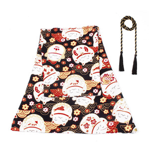 Housse de levier de vitesse de voiture de style japonais, motif chat porte-bonheur rouge, housse décorative en tissu anti-poussière pour transmission automatique et manuelle - Product Image 5