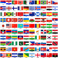 Pays Drapeau Blanc Croix Rouge Suisse Angleterre National 75D Polyester Tissu 3X5 Ft Drapeaux Personnalisés Croix Blanche en Drapeau Rouge