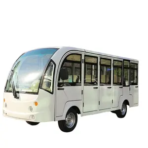 حافلة كهربائية لنزول السياحة وسيارة التنقل السياحي الفاخرة تعمل بالكهرباء المزودة ببطارية ليثيوم ومزودة بـ 14 مقعدًا