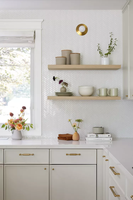 CBMmart Nouveaux meubles de cuisine blancs de style Shaker, designs modernes laqués, armoires de cuisine en bois massif