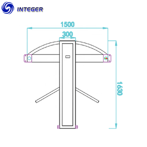 An Ninh Tự Động Quay Vòng Đầy Đủ Chiều Cao Cửa Quay Cổng INSWG-835 - Product Image 4