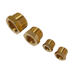 Raccord de réduction OEM mâle-femelle en laiton 1/8 1/4 3/8 1/2G PT à tête hexagonale, raccord de tuyauterie droit, adaptateur de plomberie - Product Image 3