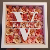 Cadre photo moderne en verre 4x6 avec plexiglas HD et boîtier en bois profond pour portrait et fleurs