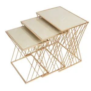 Hot Sale Turkish Furniture Modern Metal Luxury Design Brass Gold Style Coffee Table