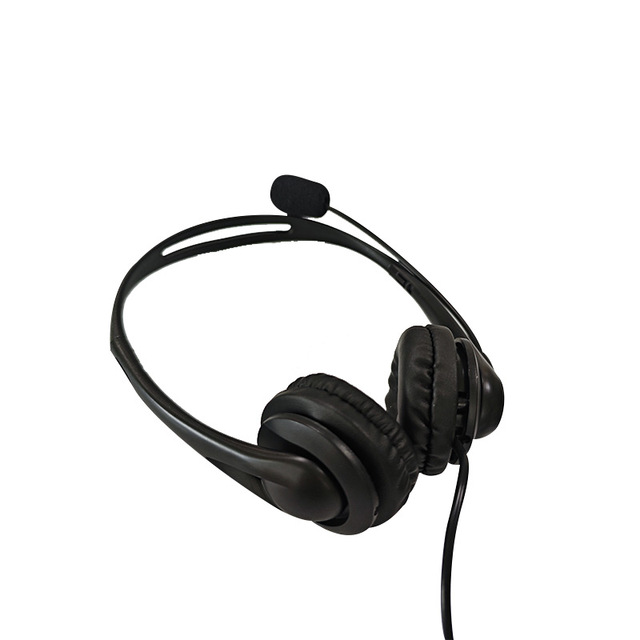 Wholesale Promotion 7.1 Surround Stereo Wired Office Headphones Headset With Noise Canceling Microphone for Computer Call Center