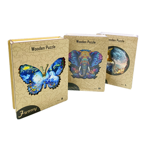 Puzzle per Adulti e Bambini, Giocattoli Educativi Fai-da-Te, Set di Puzzle in <span class=keywords><strong>Scatola</strong></span>, Puzzle in <span class=keywords><strong>Legno</strong></span> di Animali all'Ingrosso - Product Image 6