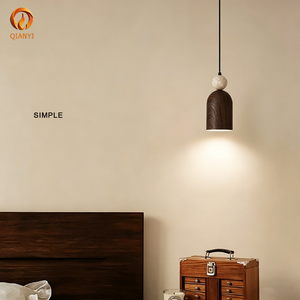 Lustre en pierre de travertin jaune Japandi, style Wabi Sabi, petite lampe suspendue <span class=keywords><strong>pour</strong></span> restaurant, café, comptoir, bar, luminaires suspendus - Product Image 3