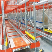 Siemens PLC Intelligentes Halbautomatisches Radio-Shuttle-Stahlregalsystem 500-2000kg Traglast Schwerlast-Lagersystem