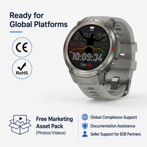 Montre connectée robuste DM59 GPS 1,43" AMOLED IP67 étanche, carte hors ligne, altimètre, boussole avec SDK pour Android, montre connectée GPS pour homme - Product Image 5