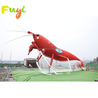 Modèle de homard gonflable géant / Grand écrevisse gonflable rouge / Langouste gonflable pour la décoration publicitaire en extérieur