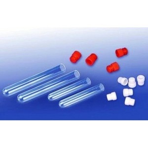 Ps Rigid <b>Plastic</b> Transparent Test <b>Tubes</b> 12X75 With Rigid And Soft Caps For Medical And Laboratory Use - Product Image 2