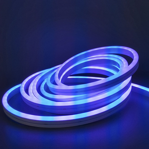 Striscia <span class=keywords><strong>LED</strong></span> Neon Flessibile RGB DC12V 24V 6x12mm 108 <span class=keywords><strong>LED</strong></span>/M Facile Installazione Fai-da-Te Insegne <span class=keywords><strong>LED</strong></span> Neon Flessibili in Silicone Colore Rosso - Product Image 1