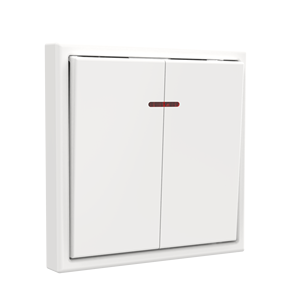 Desain baru grosir pabrik standar EU seri U9 PC panel rumah tombol tekan listrik kontrol cahaya <span class=keywords><strong>2</strong></span> Gang <span class=keywords><strong>2</strong></span> arah sakelar Dinding - Product Image 2