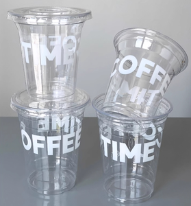 Biểu tượng tùy chỉnh in cốc nhựa dùng một lần ICE COFFEE cốc lạnh Pet PP thấp moq có nắp đậy ống hút - Product Image 2