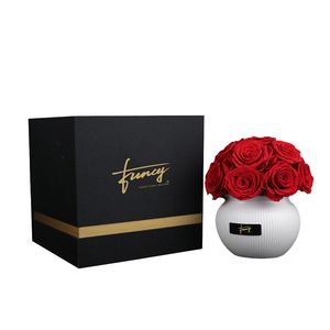Composizione Personalizzata a Forma di Fungo con Rosa Eterna Preservata <span class=keywords><strong>in</strong></span> <span class=keywords><strong>Vaso</strong></span> per Decorazione Casa - Product Image 1