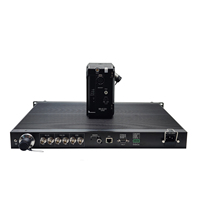 Convertidor de Fibra Óptica SDI de 12g con Entrada y Salida SDI, Cable SMPTE, Fuente de Alimentación, Ethernet, Intercomunicador, Tally Remoto