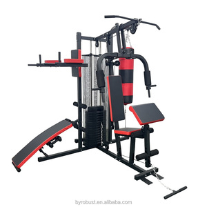 Factory Wholesale Home Gym Fitness Equipment Strength <b>Machine</b> Mutli Function Four Station Home Gym HG3-3 Mutli Function Station - Product Image 1