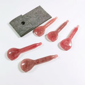 <span class=keywords><strong>Prix</strong></span> d'usine pas cher Gus Peigne Outils faciaux Champignon Fraise Quartz Gua Sha Cuillère - Product Image 6