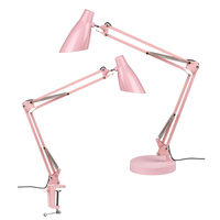 Lampes de bureau flexibles modernes professionnelles étude/ordinateur lumières liseuse Long bras oscillant noir/blanc Led décor à la maison lampe de Table