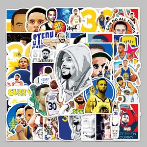 50 autocollants personnalisés tendance de célébrités sportives et de dessins animés, décorations pour gobelets, tablettes et valises de voyage - Product Image 5