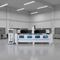 Centre d'usinage CNC pour comptoirs en quartz, polissage des bords, machine de gravure sur pierre contrôlée par PLC, granit, marbre, marque JK, 3100x1600mm