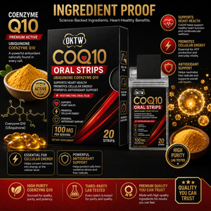 Bandes orales de CoQ10 en gros avec vitamine E, formule de supplément antioxydant sans eau nécessaire - Product Image 6