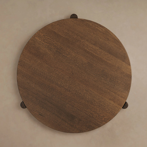 Muebles Modernos para Sala de Estar, Mesa de Centro Redonda de Madera con <span class=keywords><strong>3</strong></span> Patas - Product Image 5
