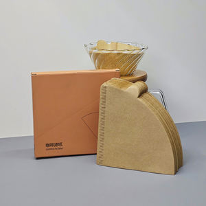 Sampel Gratis Filter Kopi Bentuk V Tanpa Rasa, Bahan Asli Kelas Makanan, Sehat, untuk Pour Over Drip Coffee - Product Image 1