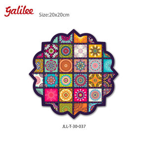 <span class=keywords><strong>Dessous</strong></span> <span class=keywords><strong>de</strong></span> verre en céramique <span class=keywords><strong>de</strong></span> forme irrégulière européenne et américaine créative 20x20cm 10mm - Product Image 4