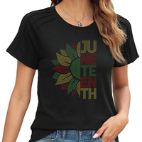 Transferts thermocollants en strass « I'm Black History Afro Melanin Power Hope Teach » prêts à être pressés pour sweats à capuche et sacs