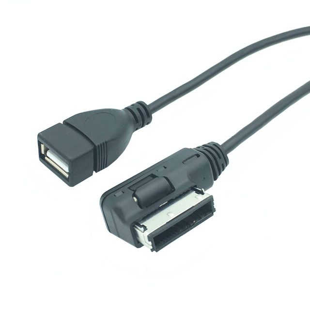Wholesales Custom USB a Female to AMI MDI AUX Flash USB2.0 a Audio Adapter USB-A Car Charging Cable