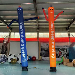 Mannequin <span class=keywords><strong>Gonflable</strong></span> Humain Dansant pour Publicité, Modèle Créatif et Ludique pour l'Expression, Indicateur Industriel d'Ouverture, Poupée d'Accueil pour Porte, AD-3 Rouge Bleu - Product Image 6