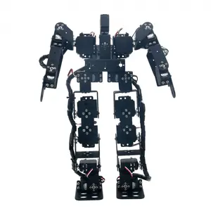 17DOF загнутый сервоподшипник, шарикоподшипник, черный Роботизированный Обучающий робот, набор человекоидного робота